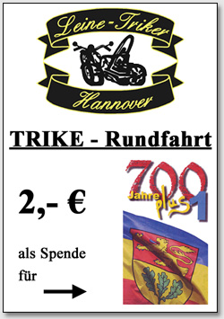 DUnser Plakat für die Rundfahrten.